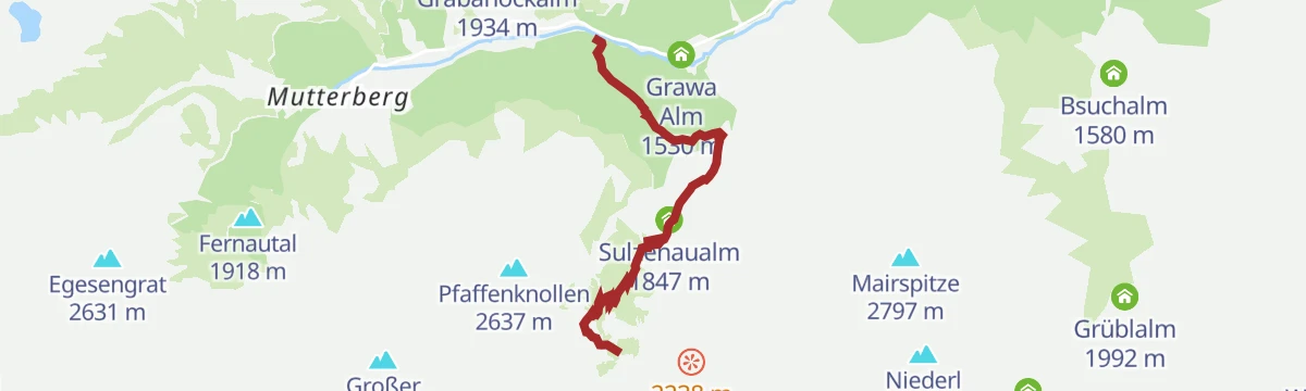 Route map: Sulzenaufall